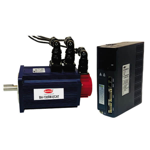 3 PHASE AC SERVO MOTORS WITH ETHERCAT DRIVEN DRIVES & 17 BIT ABSOLUTE ENCODER - 80 MM & 130 MM FRAME SIZE